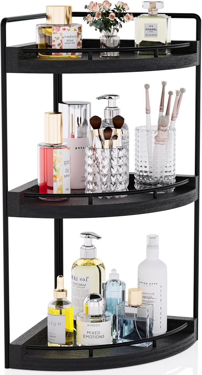 Corner Bathroom Counter Organizer, 3 Tier Bathroom Sink Shelf Countertop by CeleVista