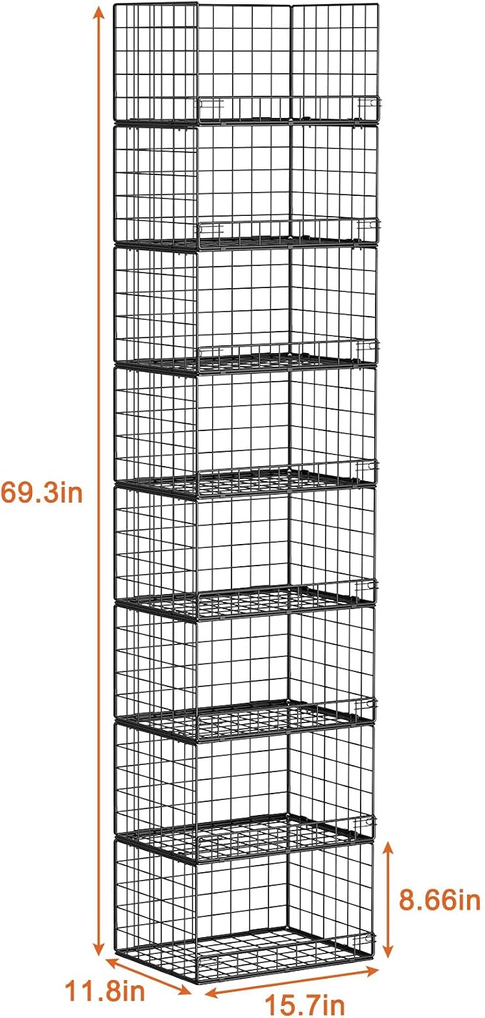 Yociyoga 8-Tier Stackable Closet Organizers and Storage Shelves, Foldable - Image 8