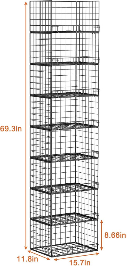 Yociyoga 8-Tier Stackable Closet Organizers and Storage Shelves, Foldable - Image 8