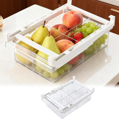 Fridge Drawer Organizer, Pull Out Shelf Storage Transparent Organizer by Unknown
