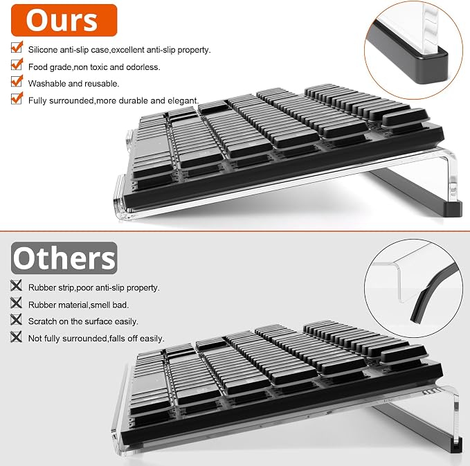 Richboom Computer Keyboard Stand Tilt PC Keyboard Stand Riser - Image 6