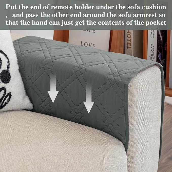 Couch Armrest Organizer Remote Control Holder Bedside Caddy - Image 3