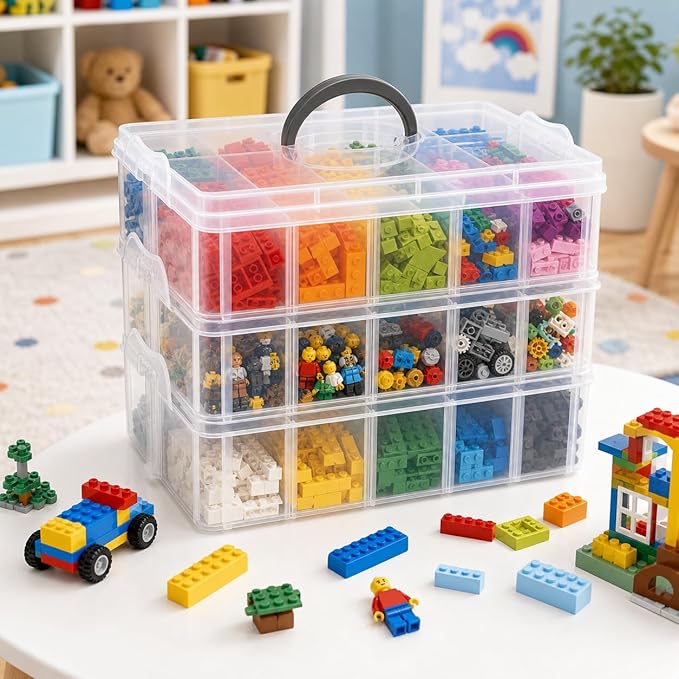 Guyuyii 3-Tier Stackable Bead Organizer - Image 6
