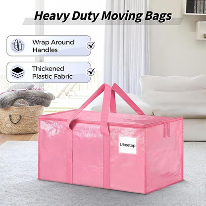 8 Pack Extra Large Heavy Duty Moving Bags, Reinforced Handles & Heavy-Duty - Image 4