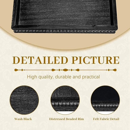 MAONAME Wood Serving Tray, Farmhouse Wooden Tray - Image 3