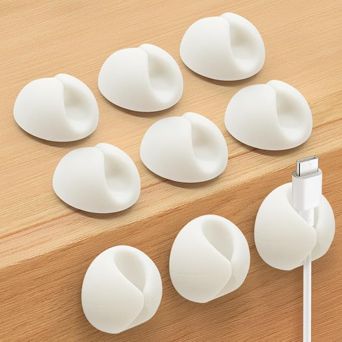 SmiLife Cable Clips, Cord Holder, Adhesive Cord Clips, Wire Holder by MYKURS