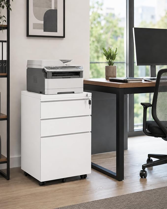 3 Drawer Mobile File Cabinet - Image 2