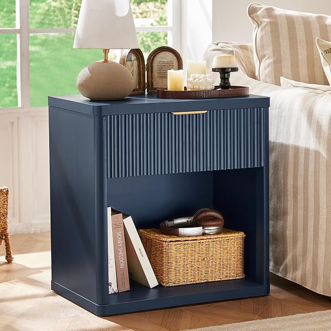 LEYAOYAO Fluted Nightstand by LEYAOYAO-Findtheshiningpointofyourideallife%EF%BC%81