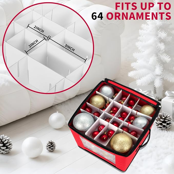DIMESHY Christmas Ornament Storage Box - Image 3