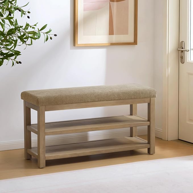 Zihanhome 2 Tier Shoe Rack Bench - Image 3