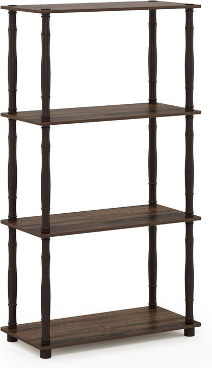 Furinno Turn-N-Tube 4-Tier Multipurpose Shelf Display Rack, Classic Tubes - Image 5