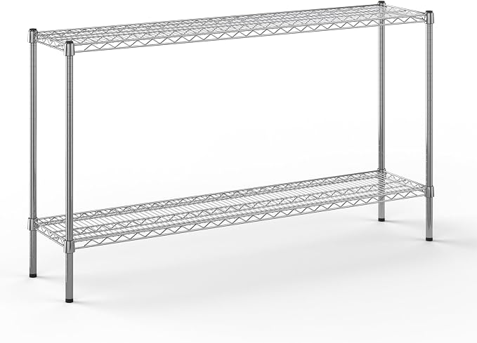14" Deep x 60" Wide x 34" Height Wire Shelving Kit | 2-Tier | NSF Commercial by Regal+Altair