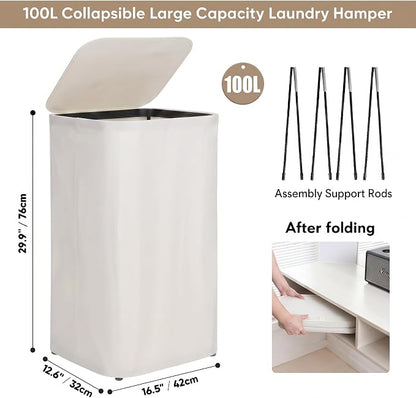 DOKEHOM 100L Laundry Hamper - Image 3