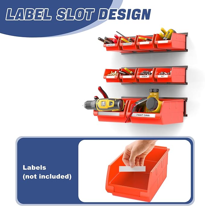WALMANN Wall Mounted Storage Bins - Image 4