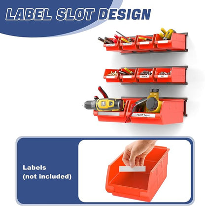 WALMANN Wall Mounted Storage Bins - Image 4
