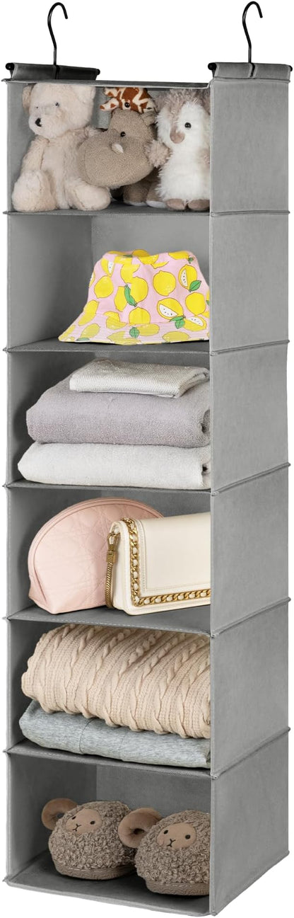 GRANNY SAYS 6 Shelf Hanging Closet Organizers and Storage, Collapsible Closet by GRANNYSAYS