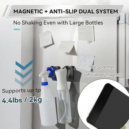 KIHOGEM Magnetic Spray Bottle Hanger | Stainless Steel Spray Bottle Holder - Image 2