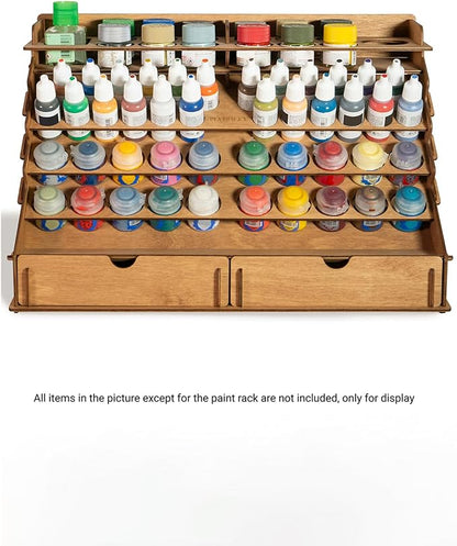 Plydolex Wooden Craft Paint Storage Rack Organizer - Image 6