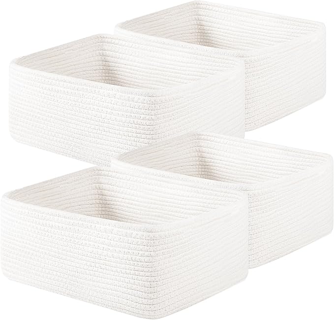 OIAHOMY 4 Pack 14.17*11.02*6.3IN Storage Baskets by MasterofSpaceOptimization