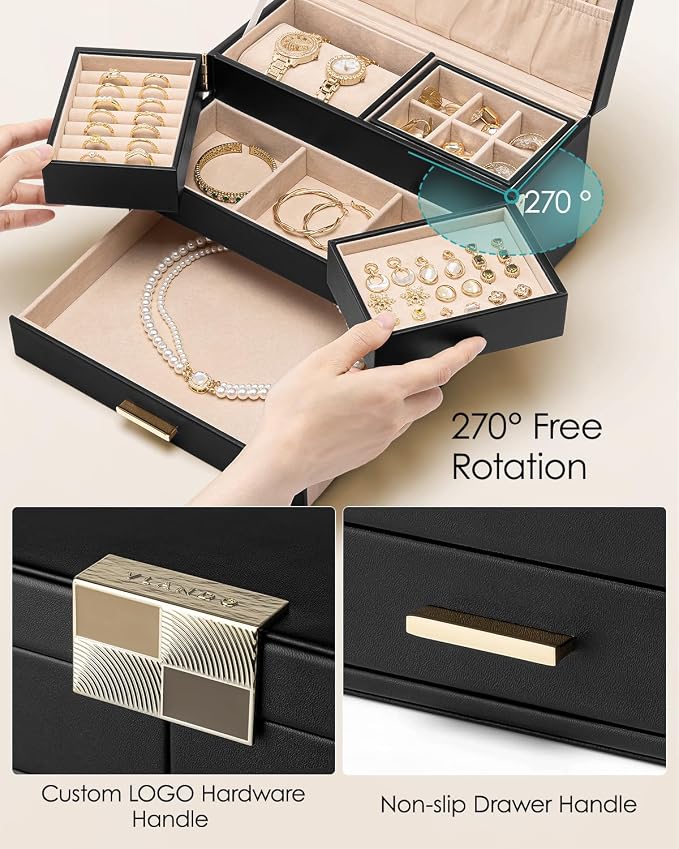 Vlando 3 Layer Jewelry Box - Image 4