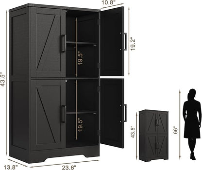 Treocho Farmhouse Bathroom Floor Cabinet - Image 2