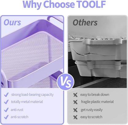 TOOLF 3-Tier Rolling Cart - Image 4