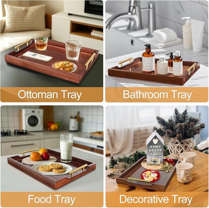 SXNOWS Large Wooden Serving Tray - Image 9