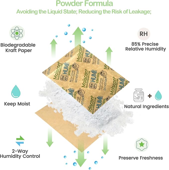 45 Pack 85% RH Size 8 Two-Way Humidity Control Packs - Image 2