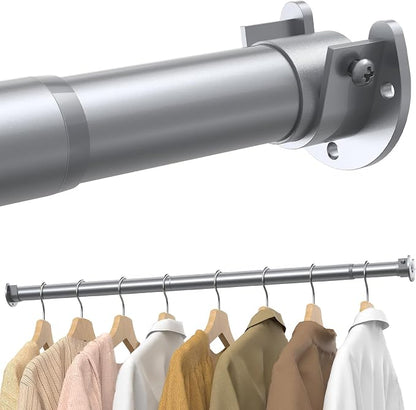 Supforce Closet Rods for Hanging Clothes, 17 to 39 Inches Stepless Adjustable by Supforce