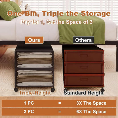 Fokyfok 2 Pack Under Bed Storage - Image 2