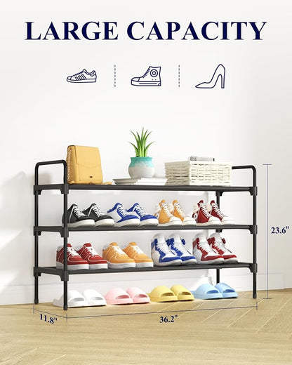 Kitsure Shoe Rack for Closet, Sturdy and Long-Lasting Shoe Shelf, Shoe Rack for - Image 2