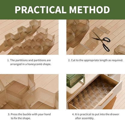 Honeycomb Separator Adjustable Drawer Organizer Divider - Image 5