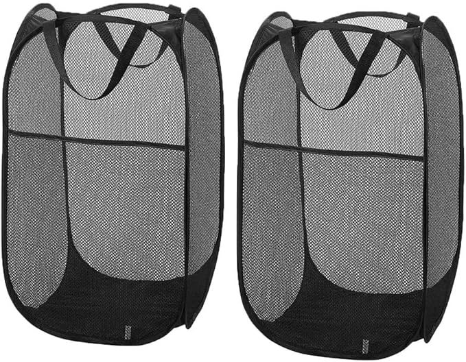 Larpur Popup Mesh Laundry Basket, Collapsible and Portable Clothes Washing by Larpur