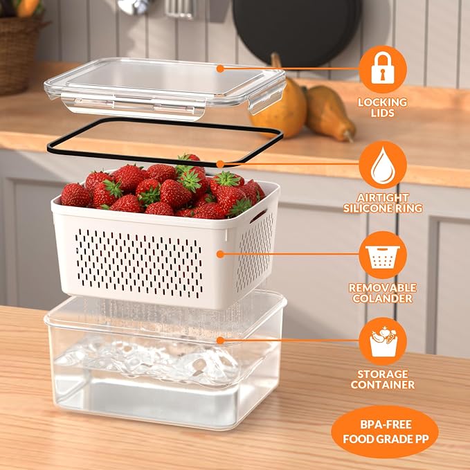 5 PCS Large Fruit Storage Containers - Image 5