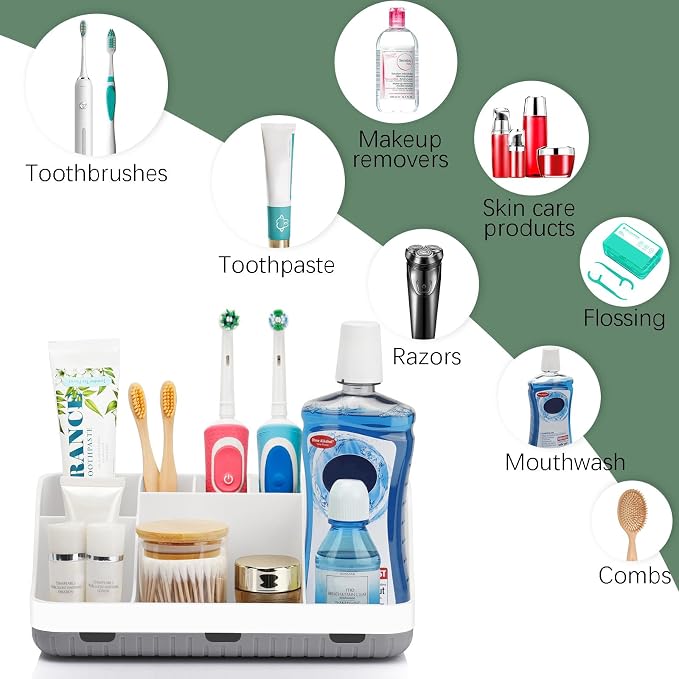 Toothbrush Holders for Bathrooms Countertop Organizer - Image 5