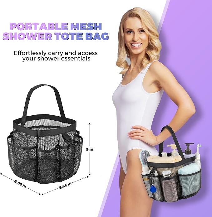 Mesh Shower Caddy Portable for College Dorm Room Essentials - Image 5