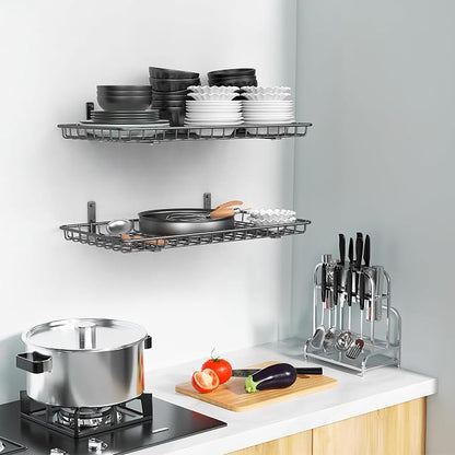 WALMANN 12x24 inch Wall Shelves, Wall-Mounted Storage Shelf - Image 7