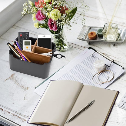 Stylish Desk Organizers and Remote Control Holders in Black, Pen Phone Holder - Image 6