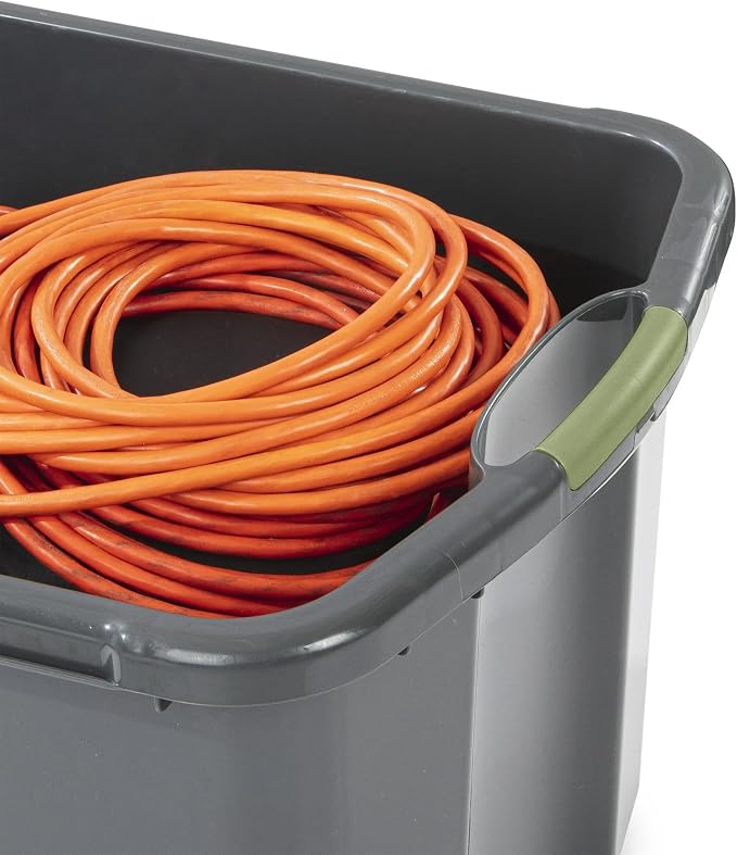 30 Gallon Plastic Storage Bin – Full-Grip Handles, Easy-Carry Stackable Heavy - Image 8