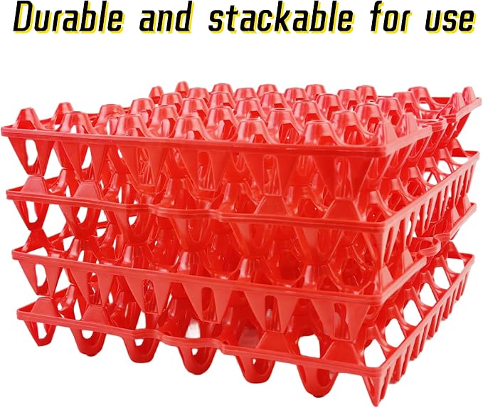 4-Pack Plastic Egg Tray Egg Crates 30-Egg Flats - Image 2