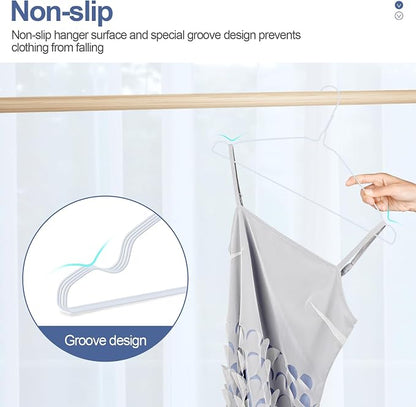 SPECILITE Wire Metal Clothes Hangers Bulk 50 Pack - Image 4