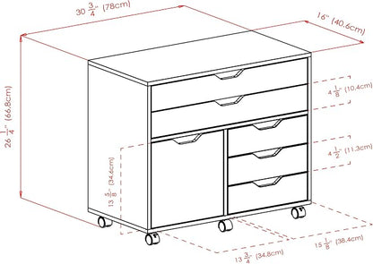 Winsome Halifax Mobile Storage Cabinet - Image 3