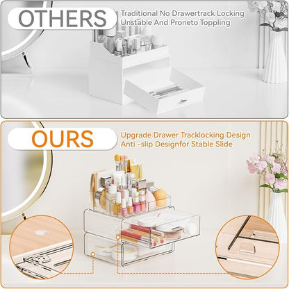 Yieach 3 Tier Clear Acrylic Makeup Organizers - Image 5