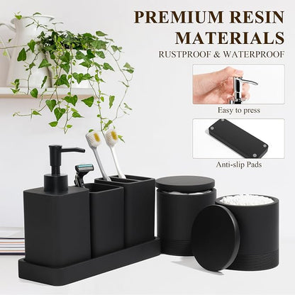 YMXYJM Bathroom Accessories Set, 6 Piece Bathroom Set - Image 5