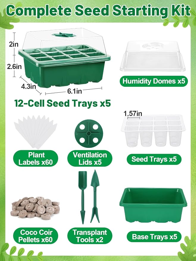 Apipi 5 Pack Seed Starter Kit - Image 2