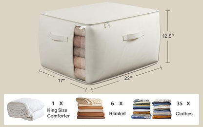 Large Canvas Clothes Storage Bags - Image 4