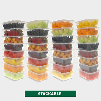 Freshware Food Storage Containers 25 oz Plastic Deli Containers - Image 5