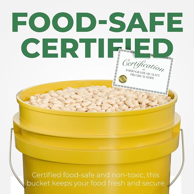 EconoHome 5-Gallon Yellow Bucket Pail Container - Image 3