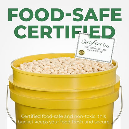 EconoHome 5-Gallon Yellow Bucket Pail Container - Image 3