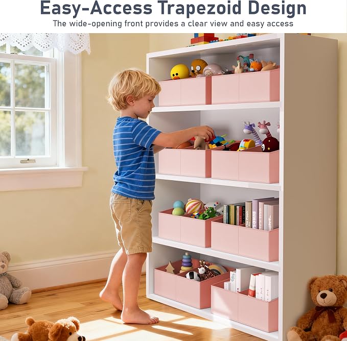 DIMJ Large Closet Shelf Organizer Bins 8 Packs - Image 6